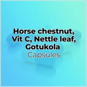 Horse chestnut,Vit C,Nettle leaf,Gotukola capsules