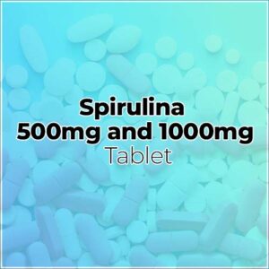 Spirulina tablets 500mg and 1000mg