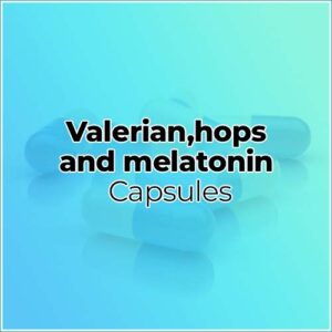 Valerian,hops and melatonin capsules